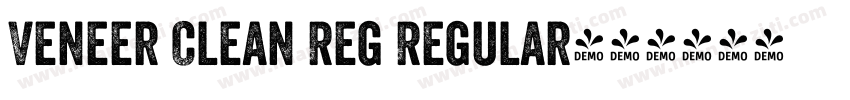 Veneer Clean Reg Regular字体转换